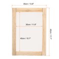 thumbnail image 2 of Unique Bargains Silk Screen Printing Frame Kit 40x30cm Wooden with 120 Mesh, 2 Pieces, 2 of 7