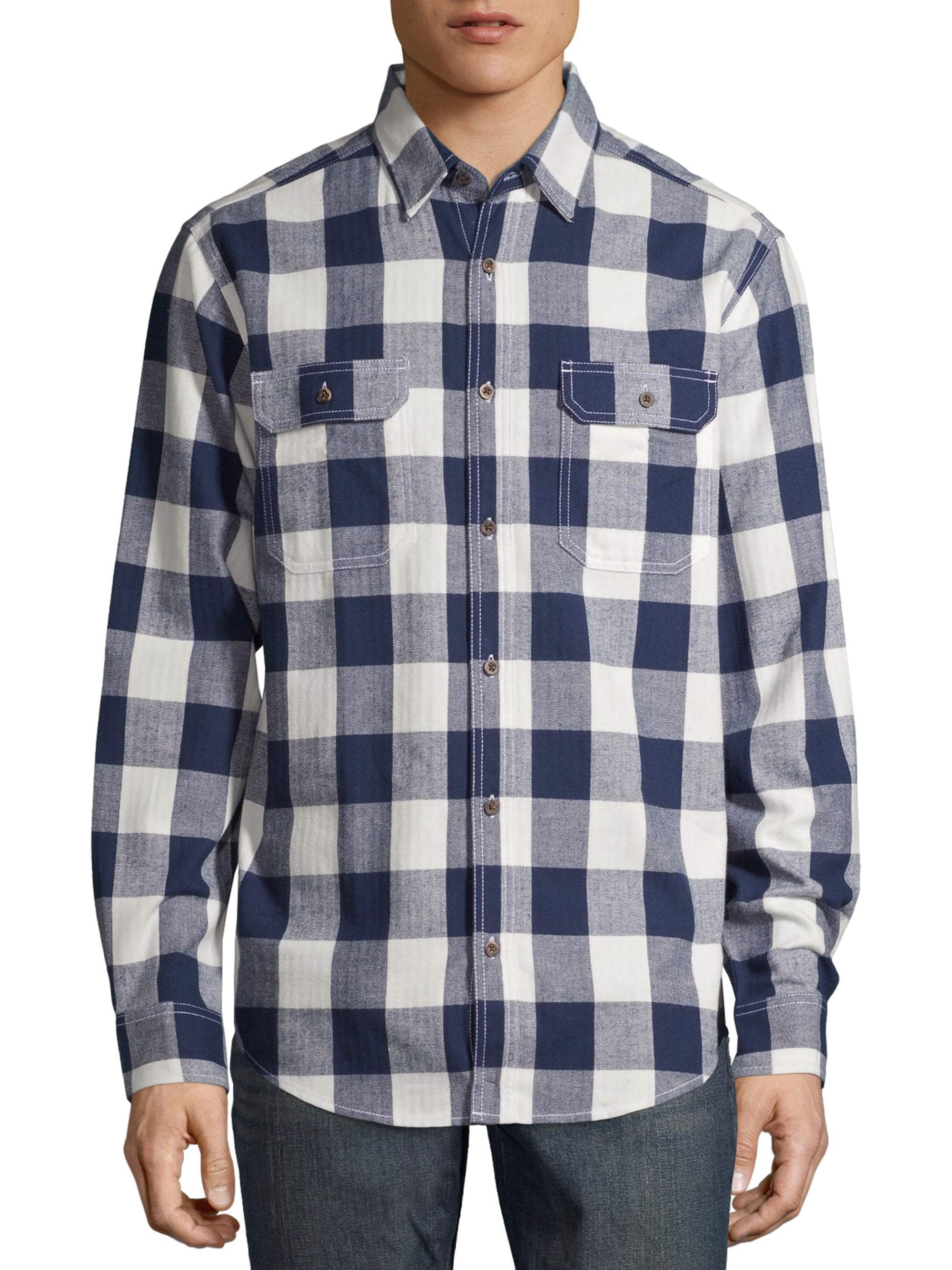 George George Mens And Big Mens Buffalo Plaid Super Soft Flannel