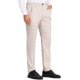 thumbnail image 4 of INSPIRE CHIC Pantalones de vestir de cuadros clásicos para hombres, con frente plano, para oficina y prom, color rosa claro 38, 4 of 7