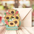 thumbnail image 1 of Greeting Card Stereo Creative School  Flower Thank You for Sending Teacher‘s Holiday Gift, 1 of 7