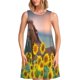 thumbnail image 1 of Disketp Horse Sunflowers para Vestido sin Mangas para Mujeres, Vestidos de Verano para Mujeres, Casual y Holgado para la Playa, 1 of 7