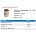thumbnail image 2 of Filter - Compatible with 1980 - 1996 Ford F-150 1981 1982 1983 1984 1985 1986 1987 1988 1989 1990 1991 1992 1993 1994 1995, 2 of 2