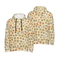thumbnail image 6 of Bingfone Paw In Groovy Style Men's Drawstring Hoodie Long Sleeve Pocket Sweatshirts-Small, 6 of 6