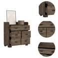 thumbnail image 4 of TUHOME Alyn Commode en Bois d'Ingénierie Commodes en Brun, 4 of 7