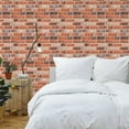 thumbnail image 2 of Miangastore Brick Removable Wallpaper Multi 5Pcs 11.8X11.8X0.04In PVC, 2 of 8