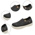 thumbnail image 7 of Orthopedic Walking Shoes fo Women Wide Toe Box Breathable Knit Mesh Comfortable Soft Sole Arch Support Workout Gym Shoes Black Size 8, 7 of 7