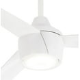 thumbnail image 6 of Minka-Aire Skinnie 56-Inch 3-Blade LED Ceiling Fan in Flat White Finish W/ Flat White Blades & Etched Lens - F626L-WHF, 6 of 7