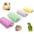 thumbnail image 1 of Flmtop Pet Bird Parrot Hamster Calcium Molar Stone Cage Stand Perch Platform Chew Toy Random Color, 1 of 8