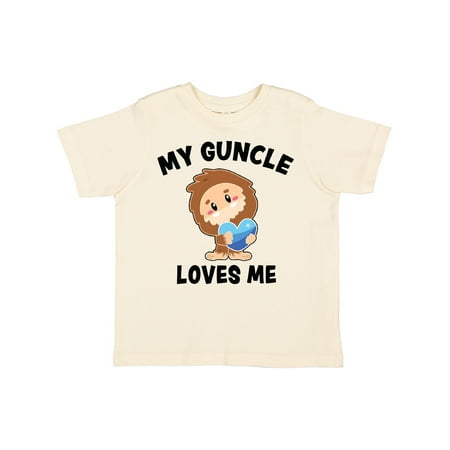 

Inktastic Cute Bigfoot My Guncle Loves Me Gift Toddler Boy Girl T-Shirt