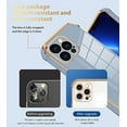 thumbnail image 4 of for iPhone 13 Pro Max Case 6.7 Inch Plating Stylish Design Soft TPU Scratch-Proof Shockproof Camera Lens Reinforced Corner Drop Resistant 360 Degree Protective Wireless Slim Cover-Lavender Gray, 4 of 11