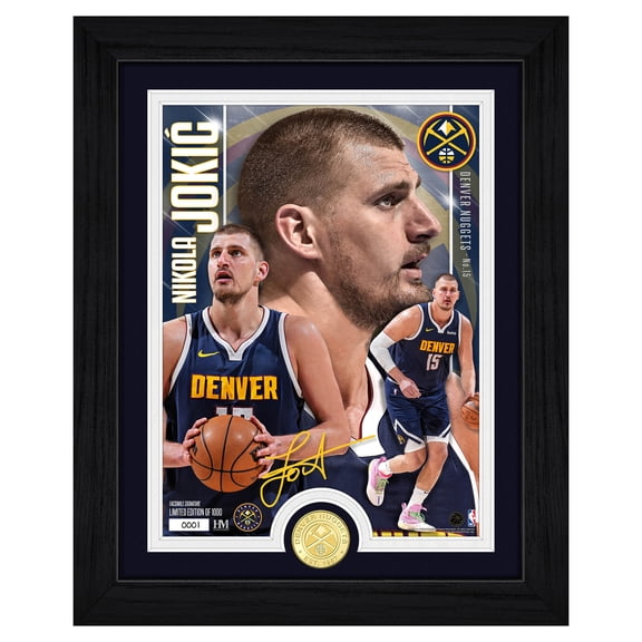 Highland Mint Nikola Joki- Denver Nuggets Limited Edition Artist Proof Bronze Coin Photo Mint