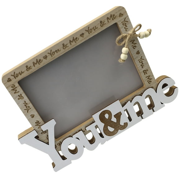 Supvox Couples Picture Frame Wood Assorted Color Commemoration Wedding 1Pcs