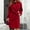 Red, variant on Black and Friday Clothing Sales Idoravan Woolen Coat for Women Womens and Winter Lapel Woolen Cloth Coat Trench Jacket Long Overcoat Outwear Hot Pink S