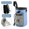 thumbnail image 5 of Dog Treat Training Pouch,Puppy Treat Bag with Collapsible Water Bowl and Built-in Poop Bag Dispenser – Blue, 5 of 6