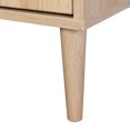 thumbnail image 3 of CorLiving Freya Engineered Wood Sideboard with 3 Arched Rattan Doors and 4 Shelves, Light Brown, 3 of 9