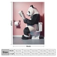 thumbnail image 4 of Orinice Humorous Panda Warm Lightweight Blanket Soft Fleece Blankets for All Seasons - Perfect Decorative Throw Blanket for Living Rooms, Sofas, and Offices - Multiple Sizes Available 40x50in, 4 of 6