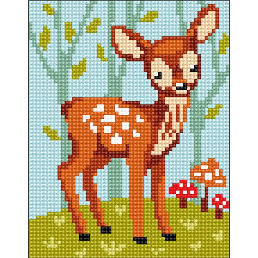 Collection D'Art Stamped Needlepoint Kit, 20cm x 25cm, Fawn