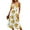 Yellow, variant on Lilgiuy Women'sV-Neck Sleeveless Zipper Printed Print Mid Claf Dresses +Belt White,6 2022 Fall Winter