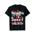 thumbnail image 2 of Funny Valentine's Day 'My Patients Are Sweet Hearts' Cotton T-Shirt - Casual & Comfy, Perfect for Couples & Outdoor Activities, 2 of 6