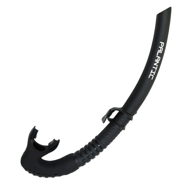 Palantic Black Spearfishing Free Dive Low Volume Flexible Snorkel
