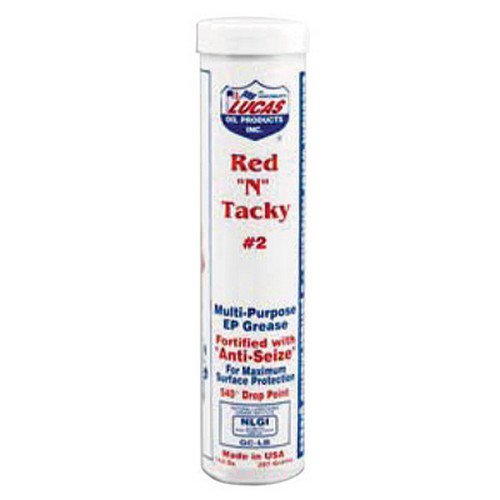 Lucas 1000510 RedNTacky Grease 14 oz 10 pack