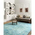 thumbnail image 2 of Loloi Loren Collection LQ-08 Aqua Oriental Area Rug 7'-6" x 9'-6", 2 of 7