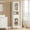 White, variant on Amlancher 66.4in Tall Narrow Bathroom Storage Cabinet, Linen Tower with Door and Drawers for Small Spaces, Green