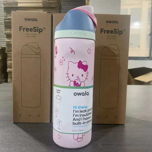 Limited Hello Kitty Owala FreeSip Stainless Steel Water