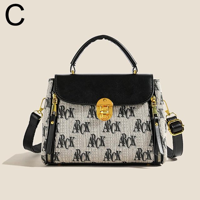 Bolsos de mano con estampado de letras para mujer, pequeños bolsos cuadrados, nuevos bolsos de hombro tipo bandolera de alta gama de otoño.
