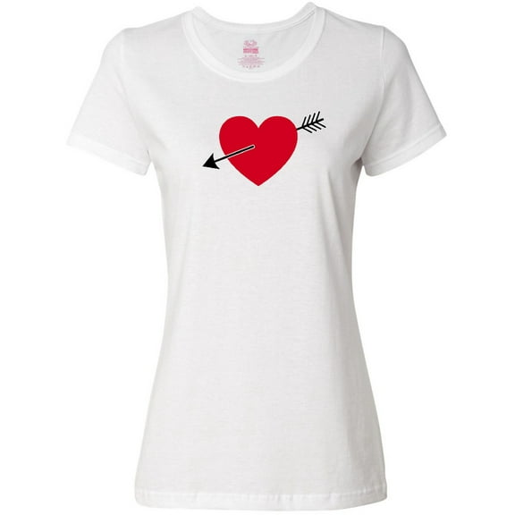 Inktastic Valentines Day Heart Arrow Women's T-Shirt
