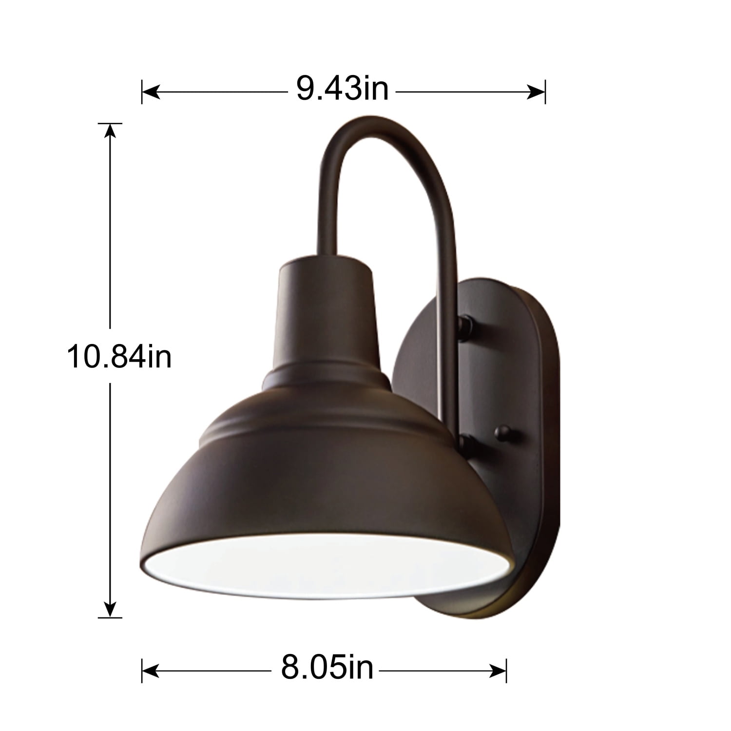 (2 pack) Better Homes & Gardens 11" Farmhouse Indoor Wall Sconce Light, Bronze Finishes, Bulb Not Included