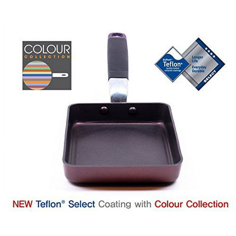 TeChef - Color Pan 12 Frying Pan, Coated with New Safe Teflon Select -  Color Collection/Non-Stick Coating (PFOA Free) / (Aubergine Purple)