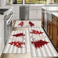 thumbnail image 6 of Floral Kitchen Rugs Sets of 3, Non Slip Kitchen Rugs and Mats Washable Farmhouse Kitchen Rugs Floral Kitchen Floor Mat Carpet Runner Rugs for Hallway Laundry Room, 6 of 12