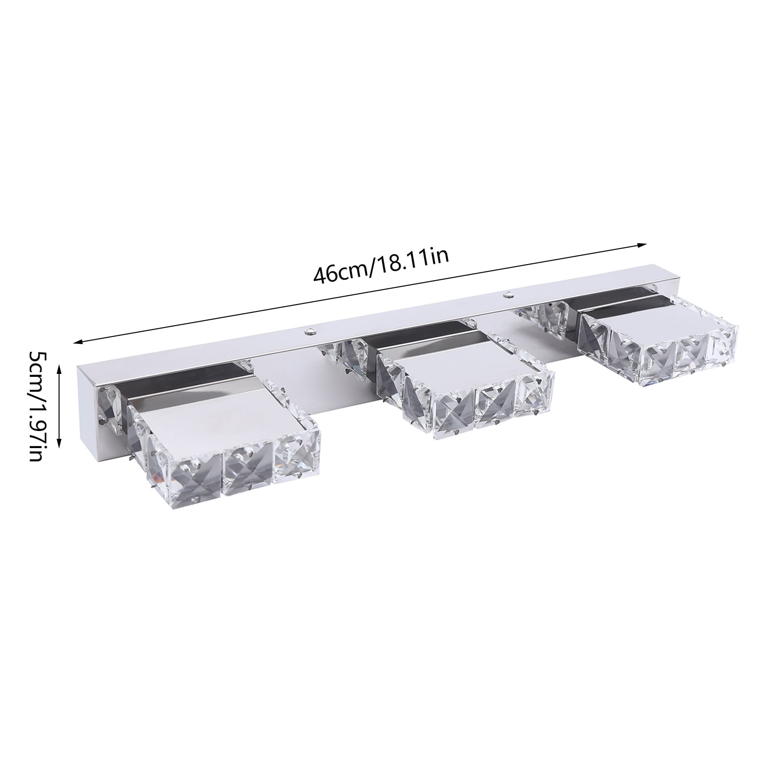 Modern LED Crystal Make-up Vanity Light Front Mirror Lamp Bathroom Wall Sconces for Bathrooms, Bedrooms