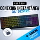 thumbnail image 2 of Teclado Inalámbrico KLIM Chroma Español RGB Retroiluminado Recargable, 2 of 9