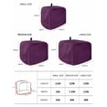 thumbnail image 2 of Purple Burlap Texture Small Toaster Cover 2 Slice, Kitchen Appliance Covers, Farmhouse Vintage Purple Toaster Oven Cover with Loop, Bread Machine Cover Polyester Dust Cover Protection, 2 of 4