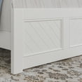 thumbnail image 4 of AFI Berkshire Twin XL Wood Low Profile Platform Bed with Matching Footboard, White, 4 of 9