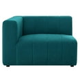 thumbnail image 3 of Sofa Corner Chair, Fabric, Teal Blue, Modern Contemporary Urban Design, Living Lounge Room Hotel Lobby Hospitality, 3 of 8
