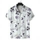 thumbnail image 3 of Camisas de verano nuevas para hombres y mujeres, con estampado floral en 3D, camisas de manga corta con solapa, moda urbana para niños y niñas, camisetas de playa hawaianas, 3 of 5