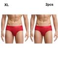 thumbnail image 2 of Jumpingount 2 piezas Ropa interior cómoda Transpirable Cintura baja Ropa interior para hombres Calzoncillos Calzoncillos para hombres Calzoncillos Ropa interior rojo SG, 2 of 6
