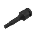 thumbnail image 1 of Uxcell 3.07'' H11/32 Impact Hex Bit Socket Square Drive Tamaños SAE Acero de Molibdeno Cromado Negro 1 Paquete, 1 of 5