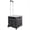 Gray, variant on Quik Cart Collapsible Rolling Crate on Wheels for Teachers Tote Basket 80 lbs Capacity, Made from Heavy Duty Plastic Used as a Seat, Black