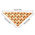 thumbnail image 4 of AuroraX Halloween Dog Bandana Scarf Halloween Cat Dog Kerchief Soft Adjustable Triangular Lightweight Pet Costume Accessories Yellow National Dog Day International Cat Day, 4 of 6