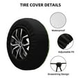 thumbnail image 2 of Easygdp Broccoli 3 Wheel Cover,Spare Tire Cover,4-17in Spare Tire Cover Universal Fit for Trailer, Car, Truck, SUV, Jeep-14 inch, 2 of 6