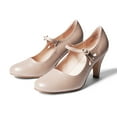 thumbnail image 3 of """J. Adams Pixie Mary Jane Pumps - Retro Vintage High Heels - Comfortable Oxford Dress Shoes ", 3 of 5