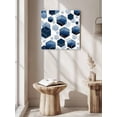 thumbnail image 6 of Wall Art Prints, Navy Blue Marble Framed Canvas Prints for Bedroom Living Room Bathroom Office, Gold White Geometric Hexagon Modern Gallery Wrap Wall Art Poster for Gifts Home Decor 20"x20", 6 of 9