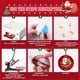 thumbnail image 3 of 12 Piezas en Blanco para Adornos de SublimacióN - MDF para SublimacióN de Adornos NavideñOs con Hilos Rojos (3,15 Pulgadas), 3 of 7