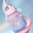 thumbnail image 4 of Termo Botella de agua de gran capacidad de 1,3 l para deportes al aire libre con gradiente (rosa azul) Ndcxsfigh Nuevos Originales, 4 of 8