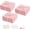 Pink-3PCS, variant on Blue Gift Boxes with Lids Pack of 1, 6x6x3 Inches Small Gift Box, Collapsible Gift Boxes with Magnetic Closure for Presents, Bridesmaid Proposal Box for Family Mom Girlfriend
