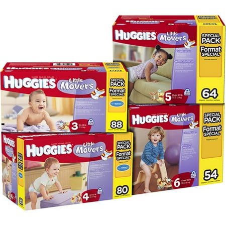 Huggies Little Movers Size 3, 88 ct